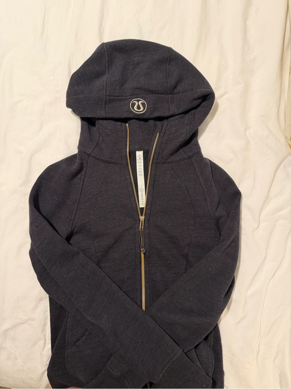 Lululemon Midnight Blue Full-Zip Hooded Scuba